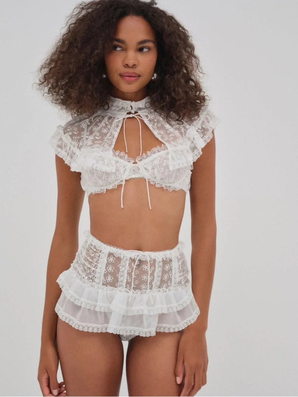 For Love and Lemons Layer Cake Chiffon Collar - Picture 2 of 6